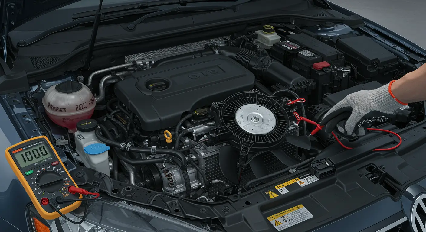 Ako ventilator hladnjaka ne radi, uobičajeni simptomi mogu uključivati pregrevanje motora, a za rešavanje problema možete proveriti osigurač ventilatora, relej, senzore temperature ili električne veze.
