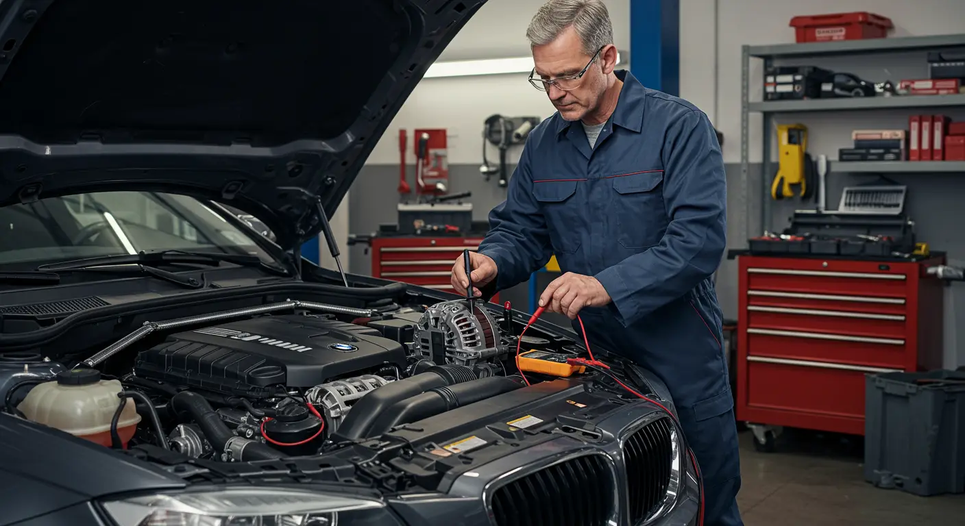 Da biste pravilno testirali alternator automobila, koristite multimetar da proverite napon na akumulatoru dok motor radi, koji bi trebao biti između 13,8 i 14,4 volti.