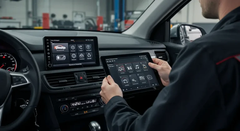 Dijagnostika problema sa automobilskim infotainment sistemom – često se javljaju problemi sa ekranom, povezivanjem Bluetooth-a i ažuriranjima softvera.