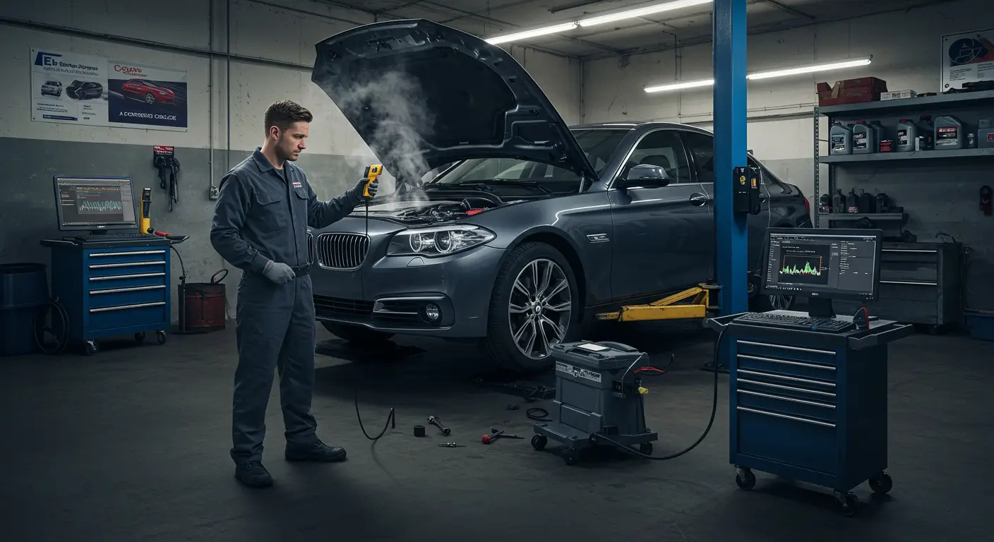 Dijagnostikovanje problema sa sistemom hlađenja koji utiču na performanse motora uključuje proveru komponenti poput termostata, pumpe za vodu, ventilatora i hladnjaka kako bi se osiguralo pravilno funkcionisanje i sprečilo pregrevanje.