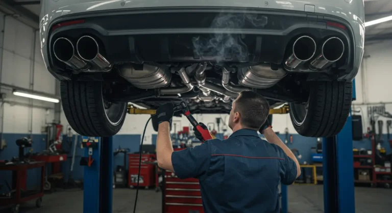 Simptomi i rešenja za curenje izduvnog sistema: buka, miris izduvnih gasova, smanjenje performansi automobila. Identifikujte problem i popravite ga.