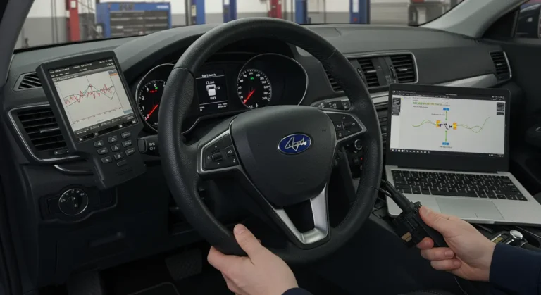 Dijagnostikovanje neispravnog senzora ugla volana: simptomi uključuju nepravilna upravljanja, lampicu upozorenja; popravke podrazumevaju kalibraciju ili zamenu senzora, automobilska tema.