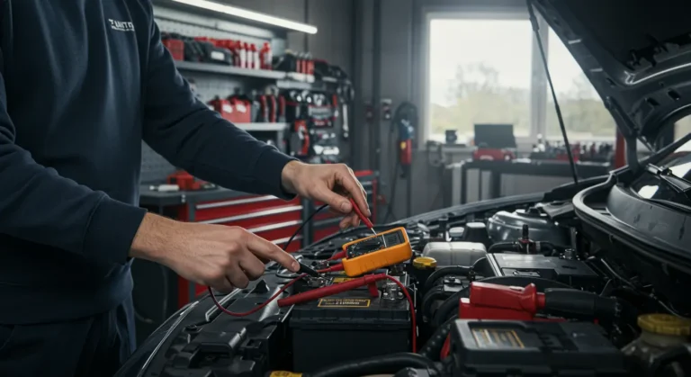 Testiranje auto baterije kod kuće: poveži multimetar, proveri napon pod opterećenjem, proceni stanje baterije u nekoliko koraka.