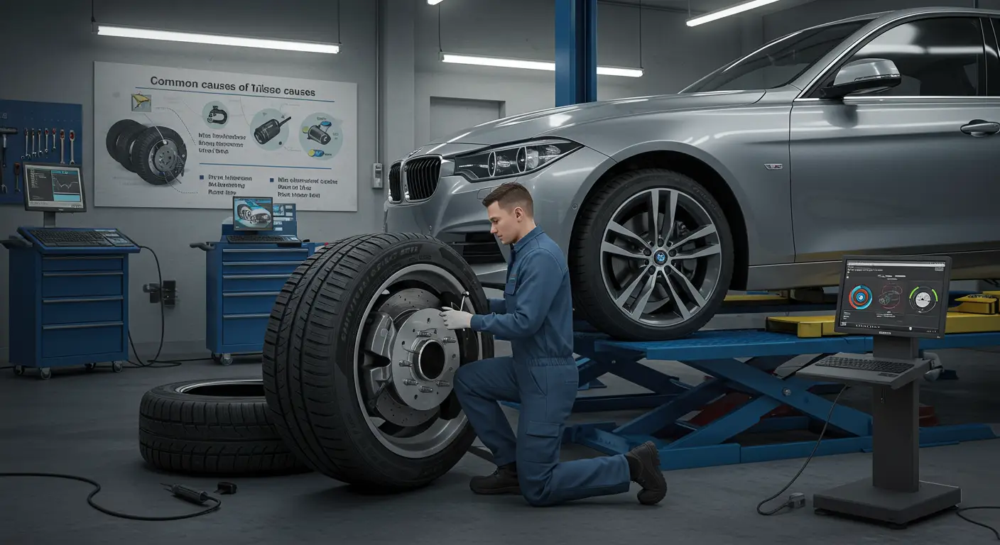 Slika prikazuje automobil sa naglaskom na gume, sa tekstom