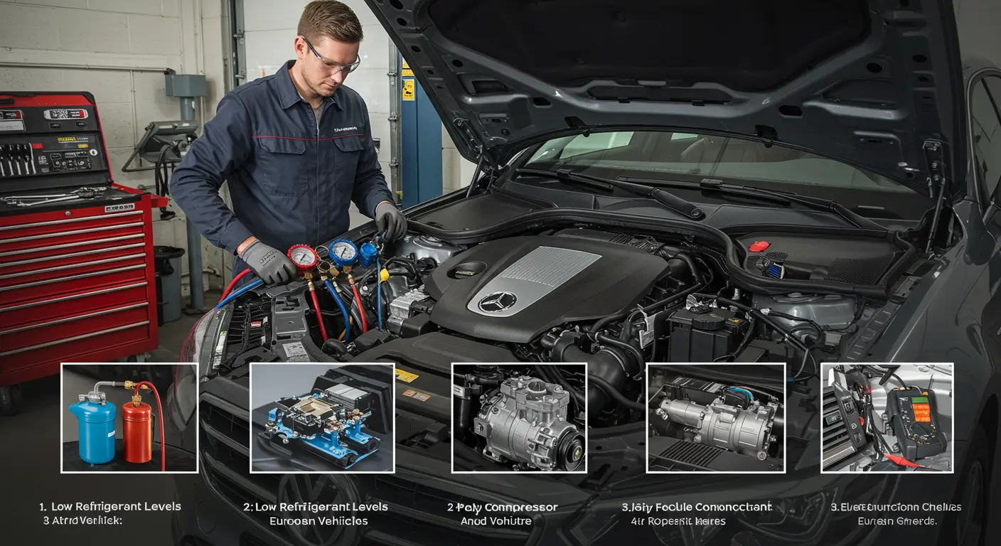 Vaš auto može duvati topao vazduh zbog curenja rashladnog sredstva, neispravnog kompresora ili začepljenih ventilacionih otvora, pa je preporučljivo proveriti sistem kod profesionalnog mehaničara i redovno održavati klimu.