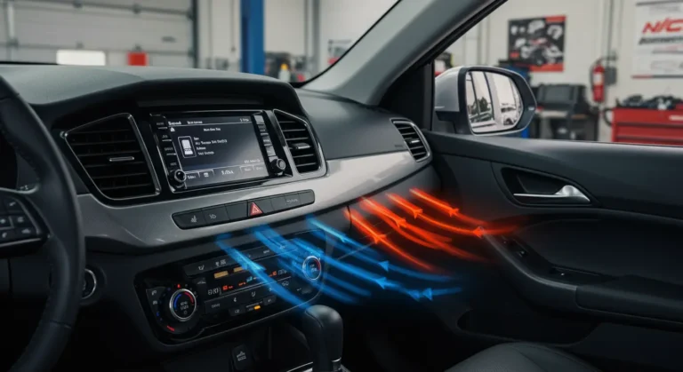 Automobilski A/C duva topao vazduh na jednoj strani: uzroci i rešenja uključuju problem sa ventilacijom, termostatima ili niskim nivoom rashladnog sredstva.