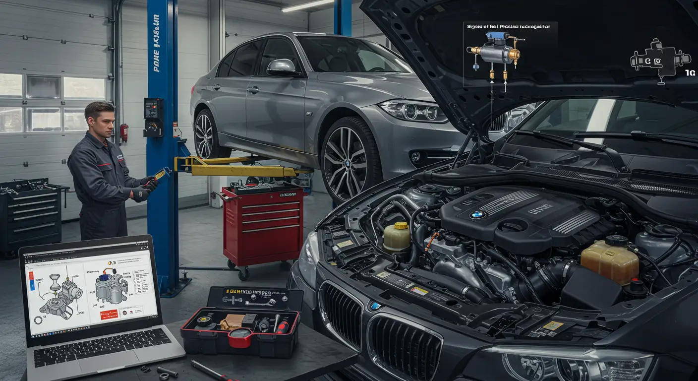Znakovi lošeg regulatora pritiska goriva uključuju teško pokretanje motora, smanjenje performansi, crni dim iz auspuha i povećanu potrošnju goriva, a rešenje može biti zamena regulatora ili čišćenje začepljenih delova sistema goriva.