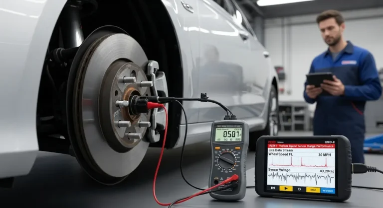 Senzor brzine vozila, prikaz greške P0501, dijagnostički skener očitava neispravnost u radu ili opsegu mjerenja senzora brzine automobila.