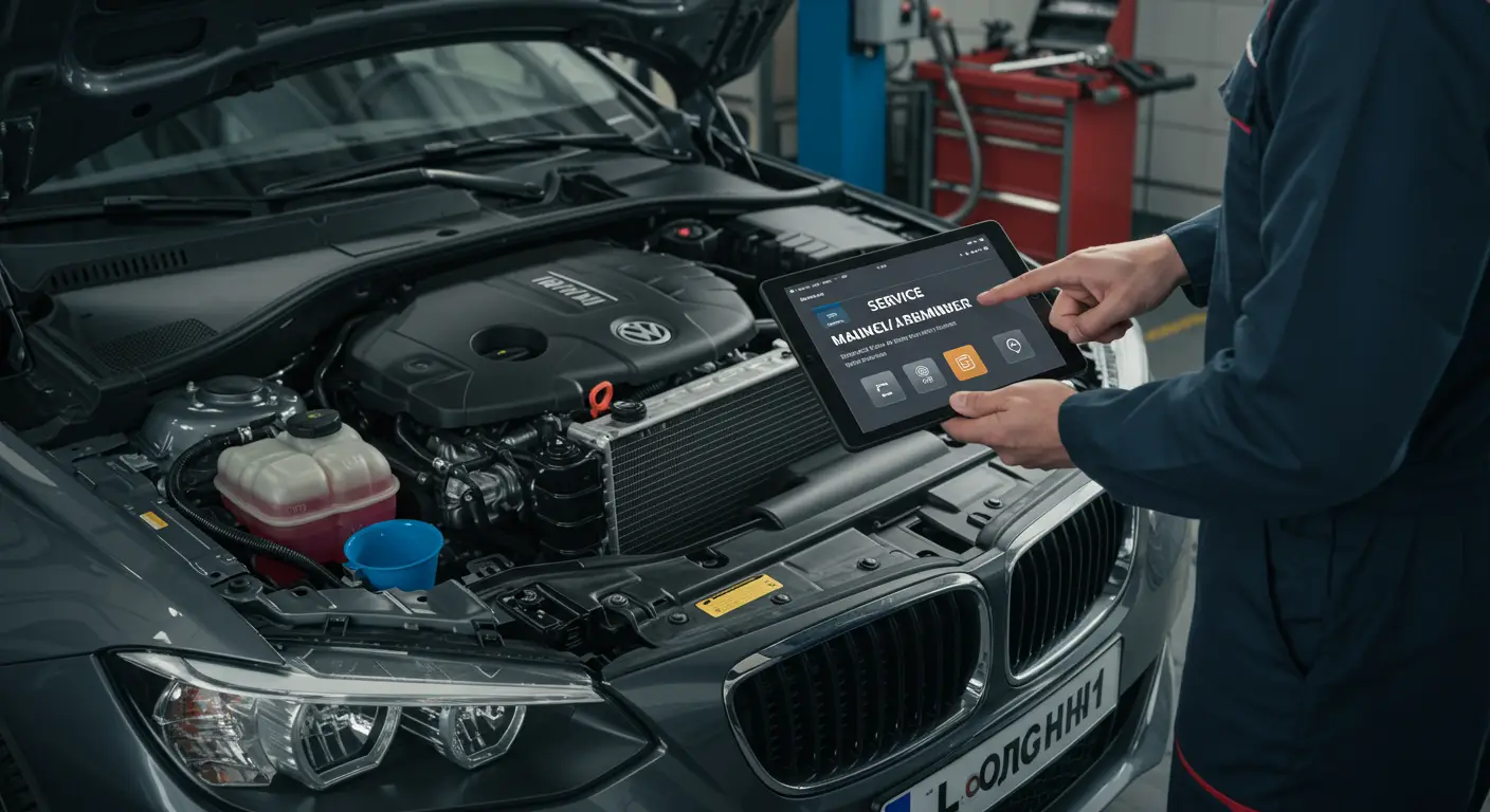 Digitalni displej na instrument tabli automobila prikazuje poruku
