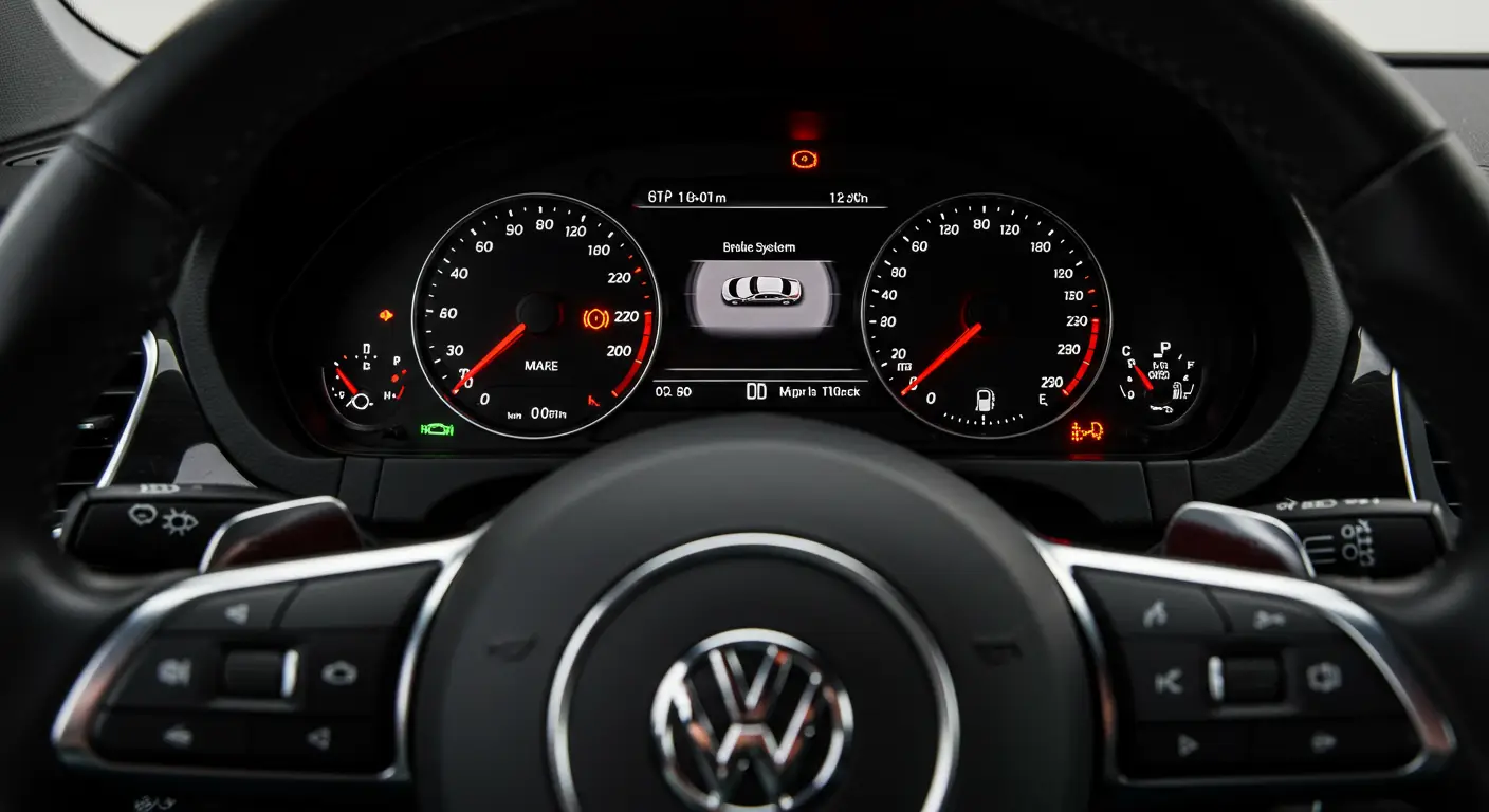 Lampica upozorenja sistema kočenja (Brake System Warning Lamp) signalizira vozaču potencijalni problem sa kočionim sistemom vozila ili nivoom kočione tečnosti.