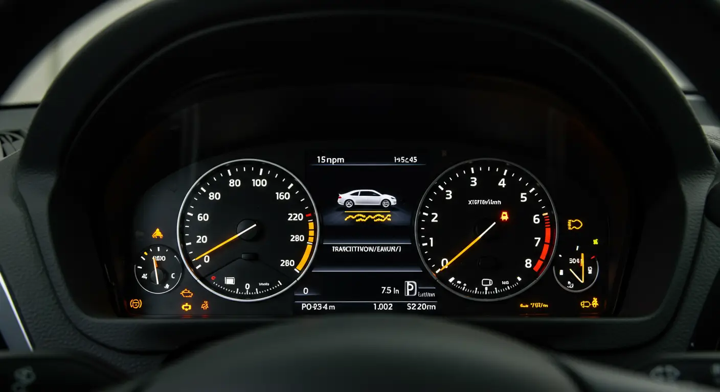 Lampica za kontrolu proklizavanja (Traction Control/Fault Lamp) na instrument tabli signalizira aktivaciju sistema protiv proklizavanja ili eventualni kvar tog sistema.