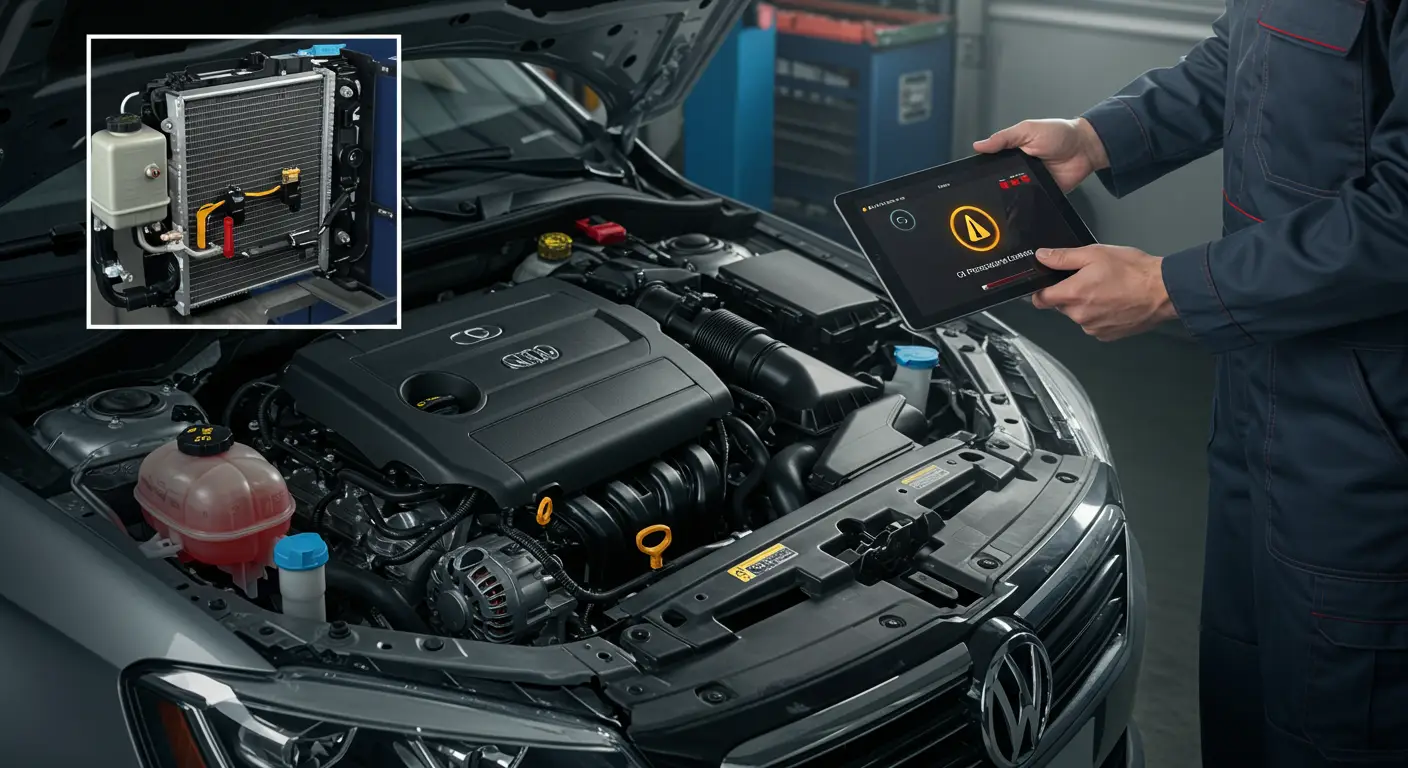 Na instrument tabli automobila svetli kontrolna lampica za pritisak ulja, označena crvenom ikonicom uljane kante.