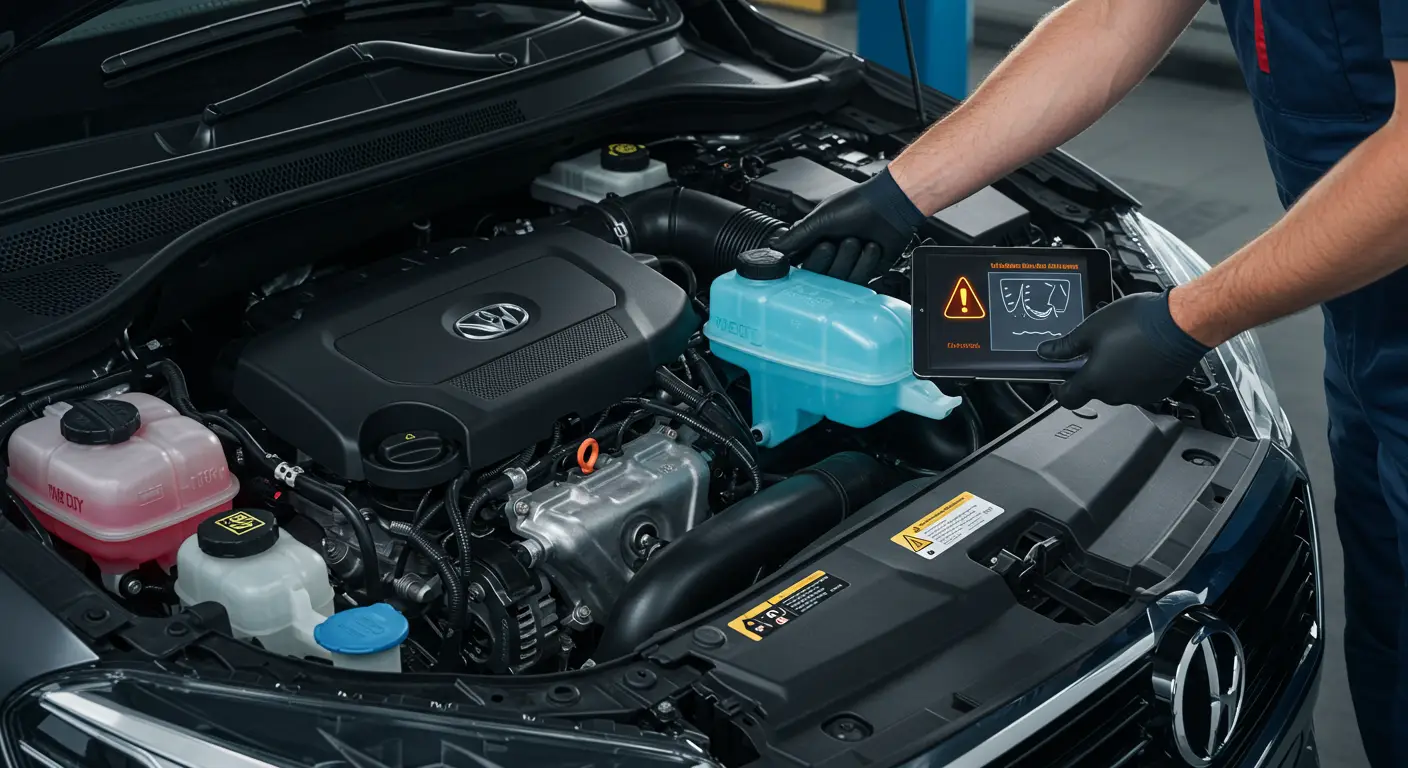 Na instrument tabli automobila svetli lampica za upozorenje na nizak nivo tečnosti za pranje vetrobranskog stakla, prikazana kao simbol prskalice sa kapljicama.