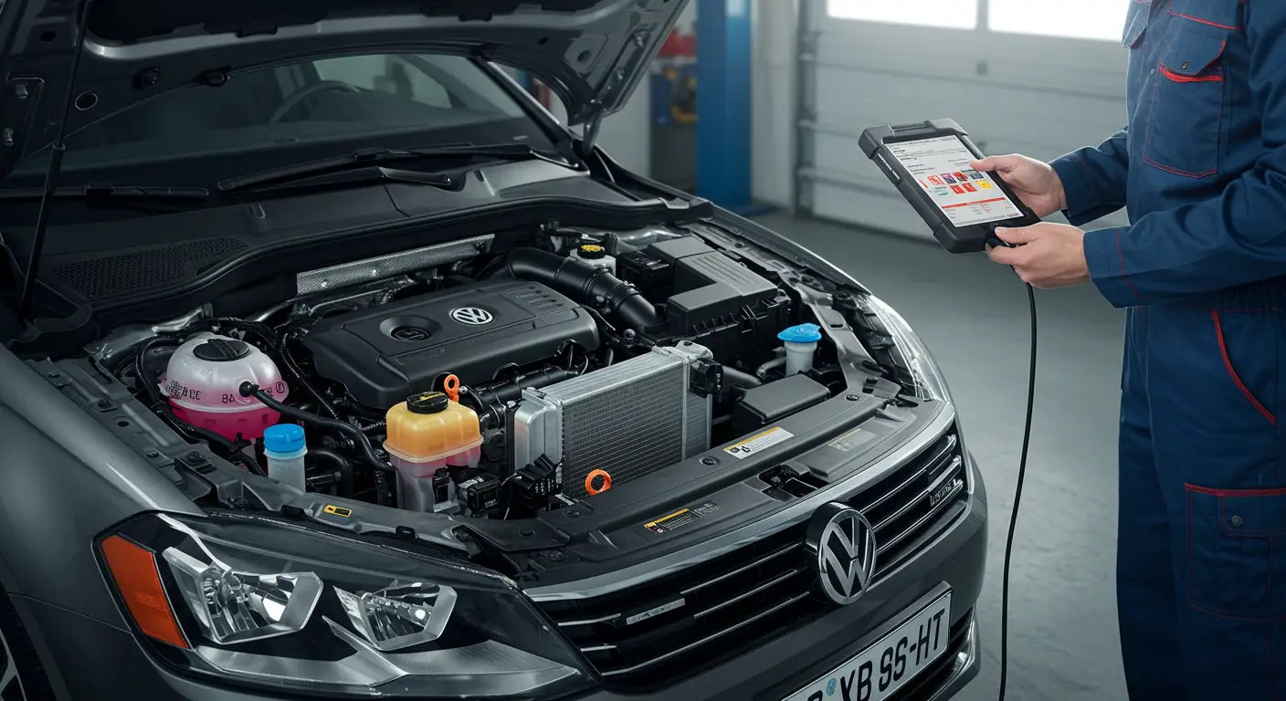 Na instrument tabli automobila svetli žuta lampica