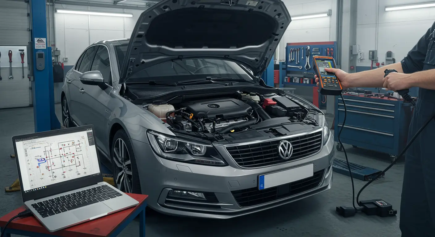 Dijagnostički uređaj priključen na OBD2 port automobila prikazuje grešku P0603 – Resetovanje dugoročne memorije kontrolnog modula motora.