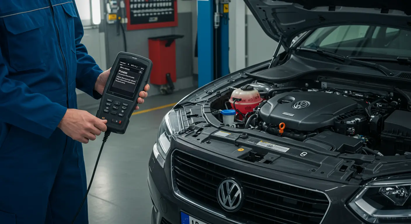 Instrument tabla automobila sa upaljenom lampicom za grešku i porukom o P0580 kvaru vezanom za tempomat.