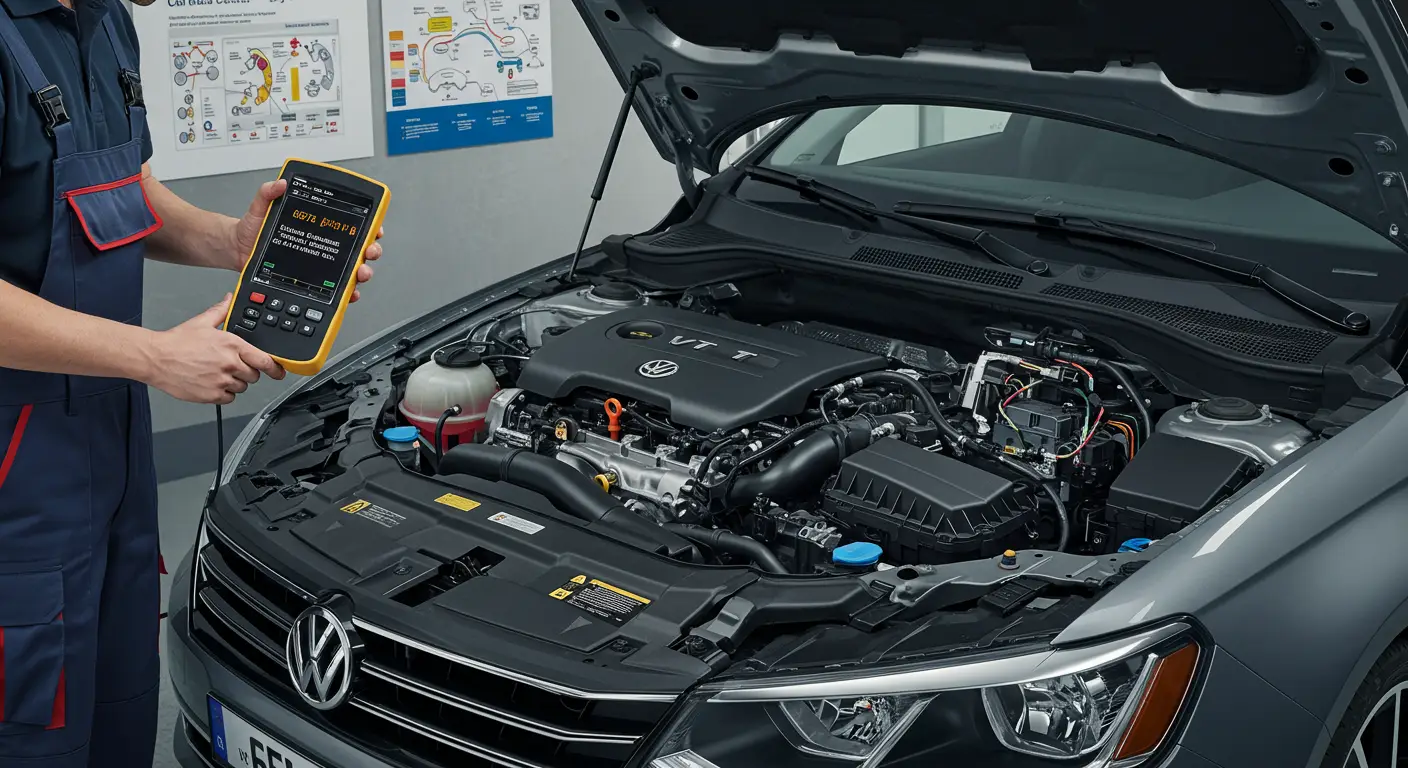 Instrument tabla automobila sa upaljenom lampicom za grešku i prikazom P0576 koda na ekranu, što označava kvar u sistemu tempomata.