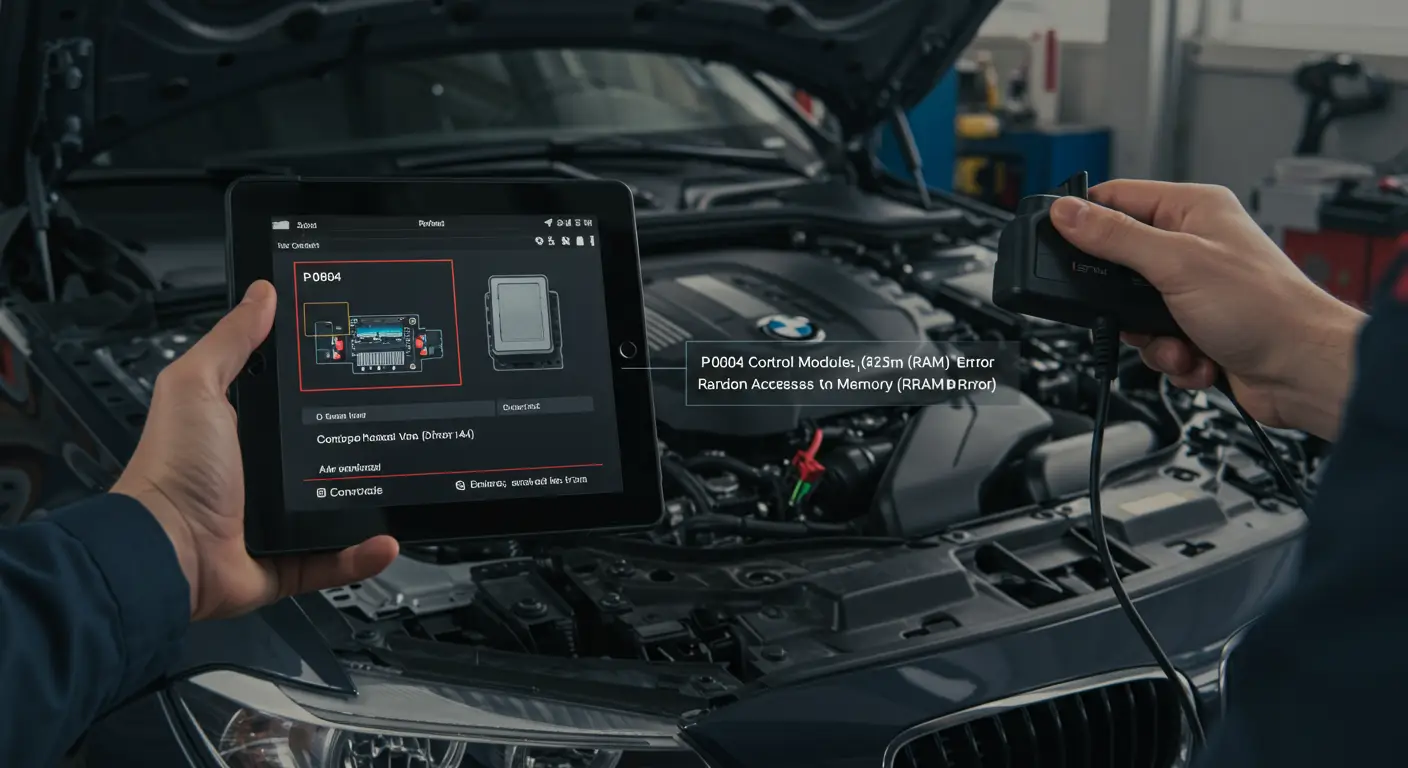 Kod P0604 označava grešku u RAM memoriji kontrolnog modula, što može dovesti do problema u radu motora ili elektronike vozila.