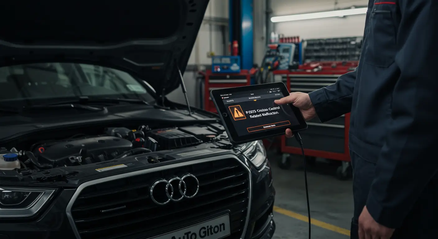 P0575 označava kvar sistema tempomata (cruise control), odnosno neispravno funkcionisanje ili prekid u električnom kolu komande tempomata.