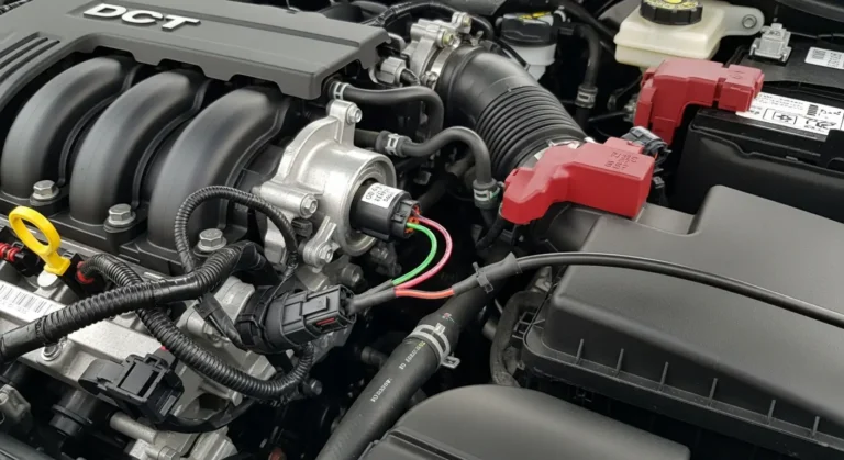 IMT ventil, elektromagnetni kontrolni sklop, prikazan na usisnoj grani automobila sa dijagramom električne veze, kod greške P0660, auto dijagnostika.