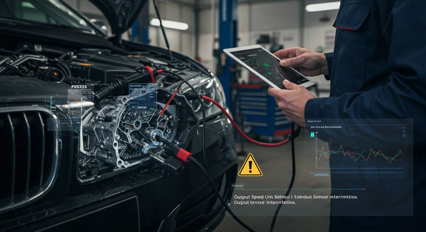 P0723 označava povremeni problem sa signalom senzora izlazne brzine menjača, što može izazvati nepravilnosti u radu menjača.