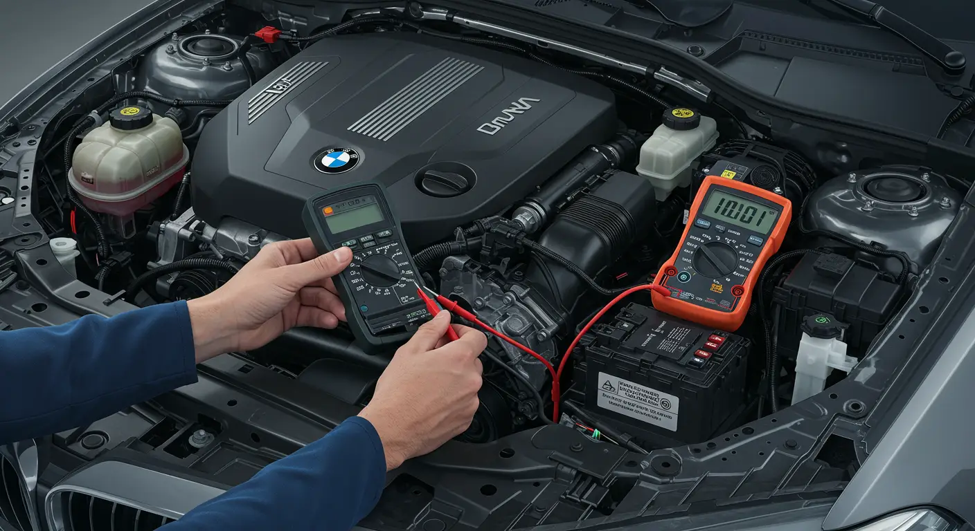 Šema automobilske električne instalacije sa označenim relejem anlasera i prikazom P0615 greške u krugu upravljanja.