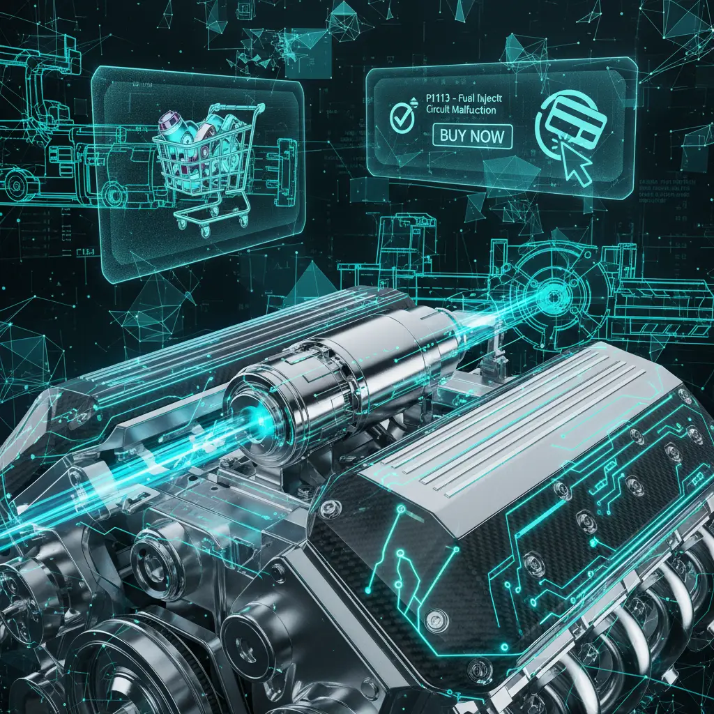 Ilustracija prikazuje šemu električnog kola sa solenoidom za prebacivanje rezonance usisa, označenim linijama za protok struje i povezanim komponentama motora.