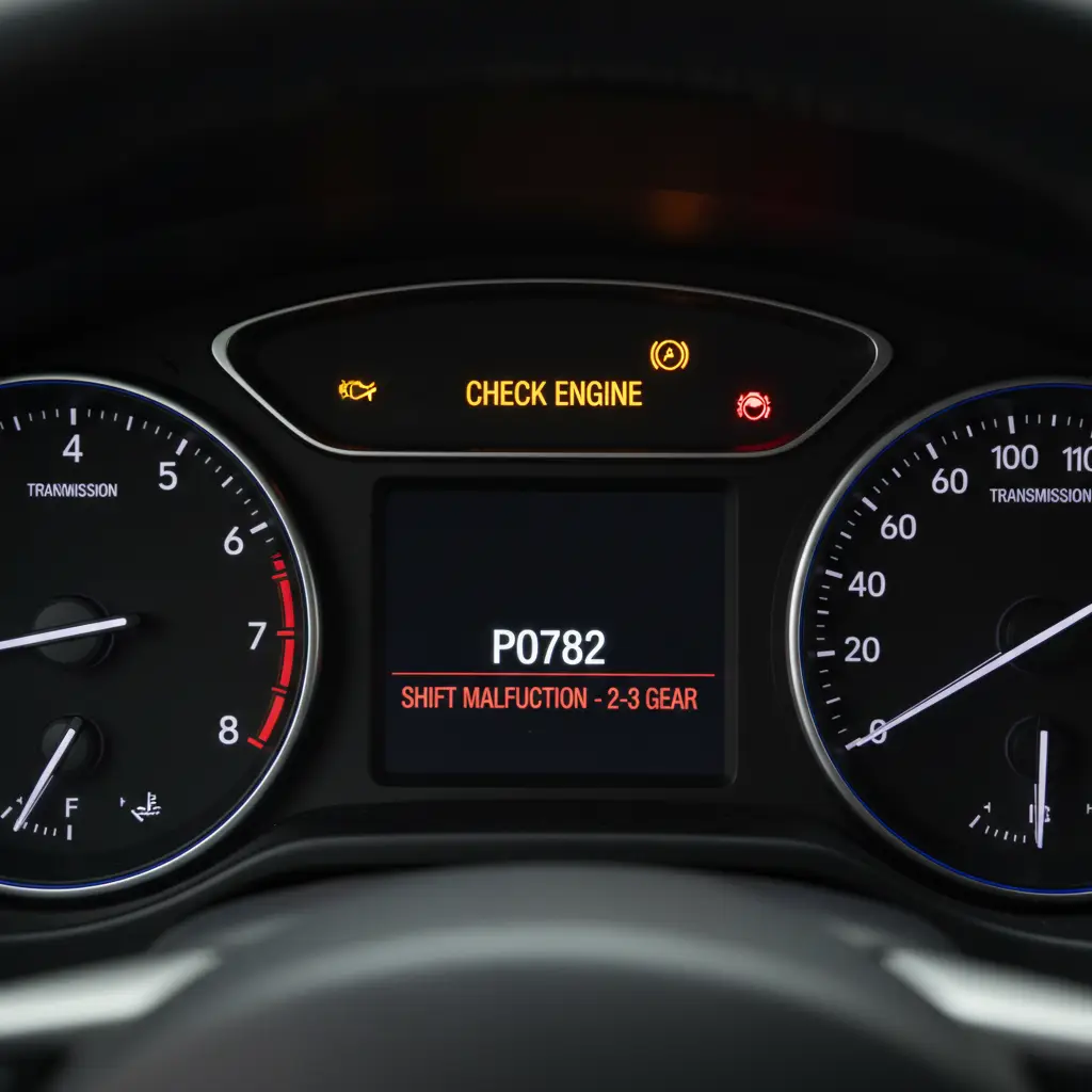Kod P0782 označava kvar u menjaču vozila, konkretno problem sa prebacivanjem iz 2. u 3. brzinu, što može uticati na bezbednost i pouzdanost prilikom online kupovine polovnih automobila.