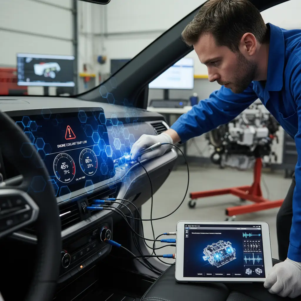Kod P1117 označava da je signal temperature rashladne tečnosti motora prenizak, što može izazvati probleme pri online kupovini delova za automobil zbog moguće pogrešne dijagnostike.