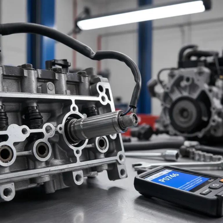 P0746 – Performanse solenoida za kontrolu pritiska ili zaglavljen u isključenom položaju Kupovina online delova menjača: pritisna solenoida P0746, problem sa performansama ili zaglavljen u isključenom položaju, dijagnostika i zamena.