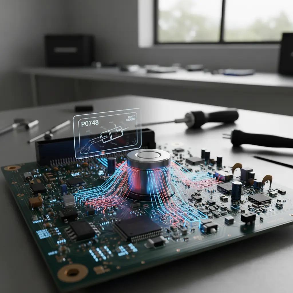 P0748 označava električni problem u krugu solenoida za kontrolu pritiska menjača, što može uticati na ispravnost automobila koji želite da kupite online.