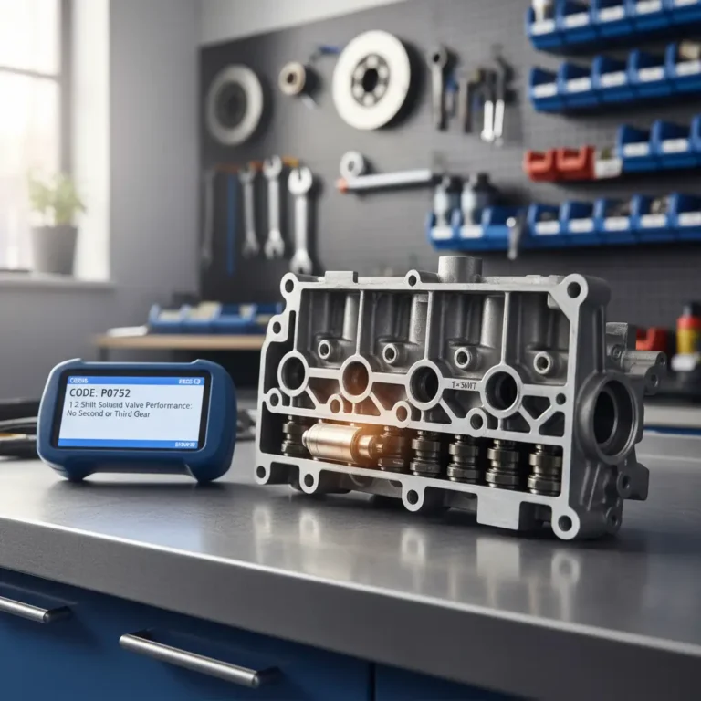 P0752 – Performanse ventila solenoida za prebacivanje 1-2: Nema druge ili treće brzine Online kupovina rezervnih delova: 1-2 shift solenoid ventil, bez druge i treće brzine, P0752 kod, automobilski menjač, servis, dijagnostika.