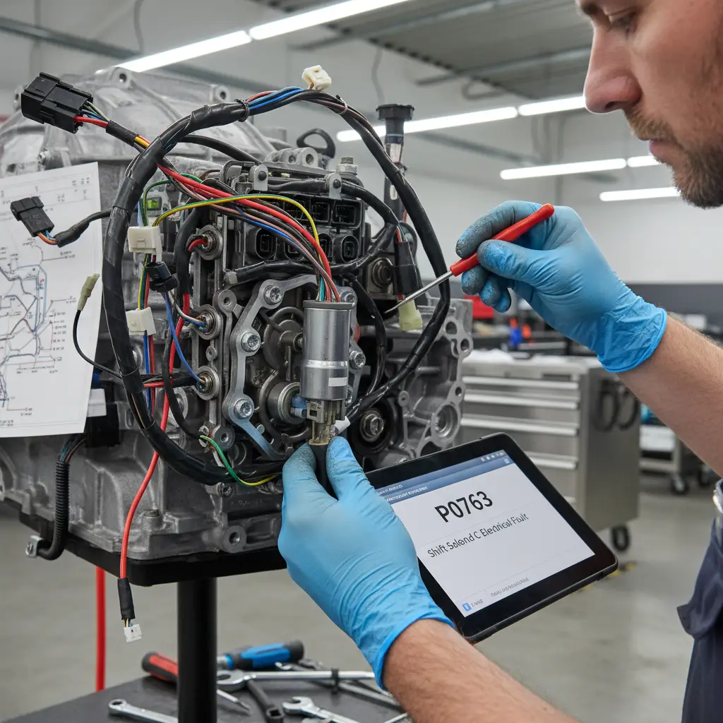 P0763 - Električni problem sa shift solenoidom C može uzrokovati nepravilno menjanje brzina, pa prilikom online kupovine polovnih automobila obavezno proverite da li postoji ova greška.