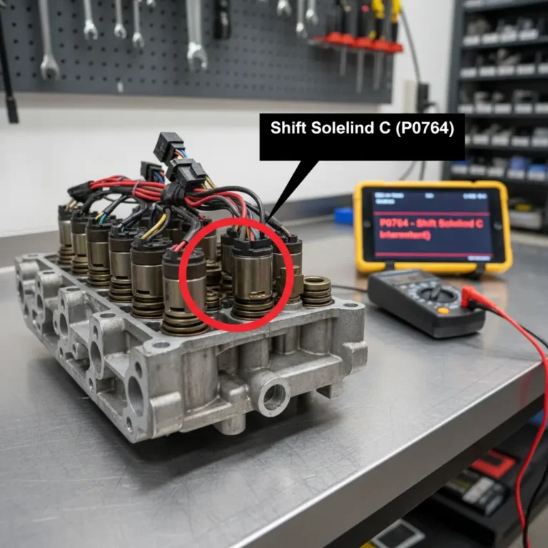 Online kupovina autodijelova: poručivanje i ugradnja elektroventila menjača (P0764 - Shift Solenoid C Intermittent) putem interneta, dijagnostički alat.