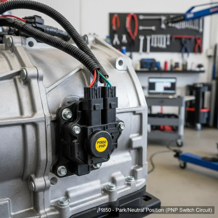 P0850 – Krug prekidača položaja parkiranja/neutrala (PNP) Online kupovina rezervnih delova: P0850 prekidač parkirne/neutralne pozicije, električni krug, dijagnostika i zamena auto delova putem interneta.