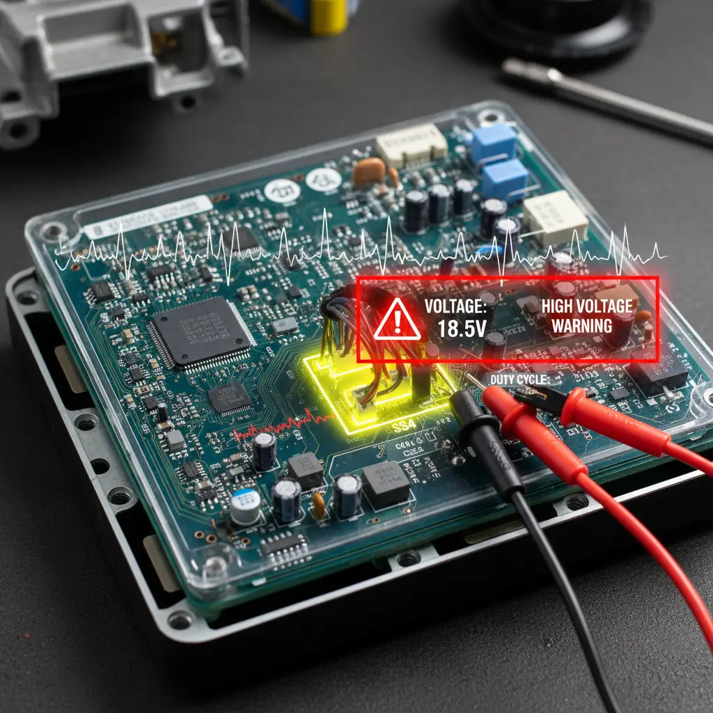 P0983 označava visok napon u kontrolnom krugu elektromagneta menjača (SS4) što može uzrokovati probleme sa automatskim menjačem tokom online kupovine delova.