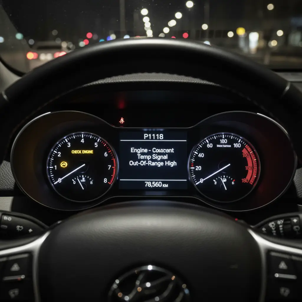 P1118 - Signal temperature rashladne tečnosti motora je previsok, što može uticati na rad vašeg automobila, pa je preporučljivo da putem online shopa nabavite odgovarajući senzor za zamenu.