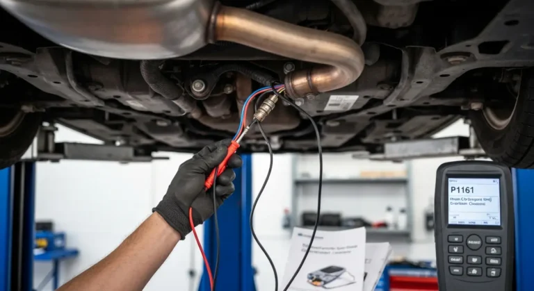 Heated Oxygen Sensor (HO2S) grejač, kontrolni krug, Banka 2 Senzor 2, dijagnostika P1161, automobilski sistem izduvnih gasova.
