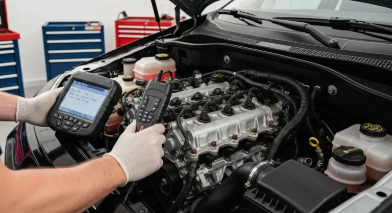 Dijagnostički prikaz greške P1170: odstupanje podešavanja količine goriva između banaka motora, relevantno za automobilsku elektroniku.