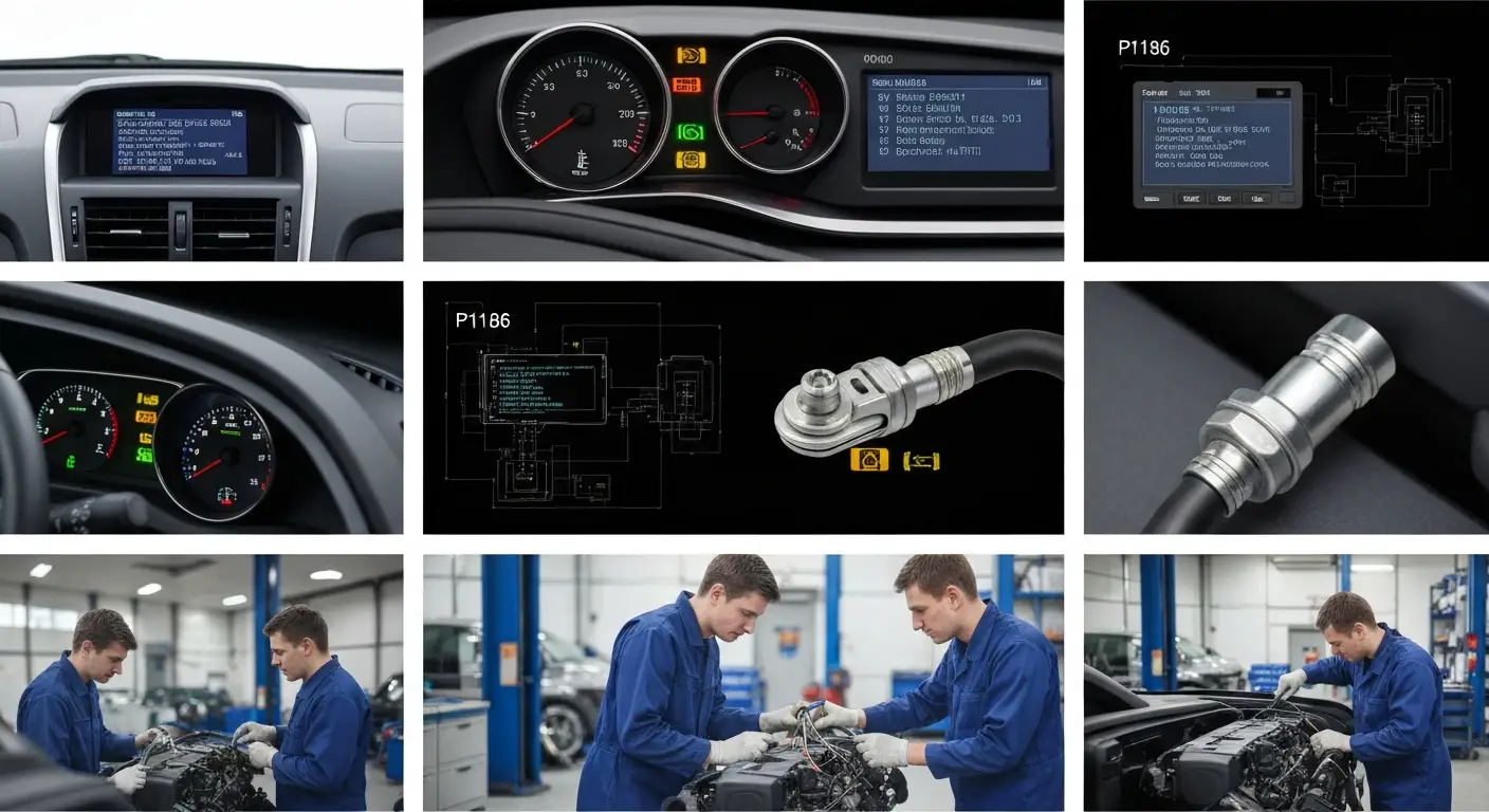 P1186 - EOT (Engine Oil Temperature) Circuit Performance označava problem u radu kola za merenje temperature ulja u motoru, što može uzrokovati nepravilne podatke i potencijalne probleme u radu motora.