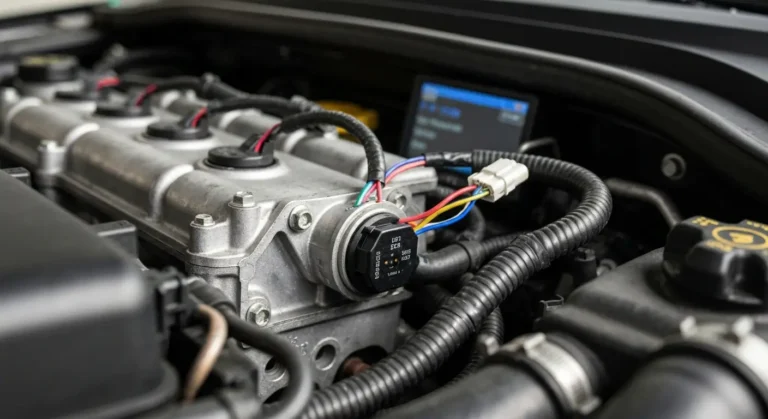 Senzor pritiska ulja motora (EOP) i električna instalacija za detekciju P1189 greške na automobilskom motoru.