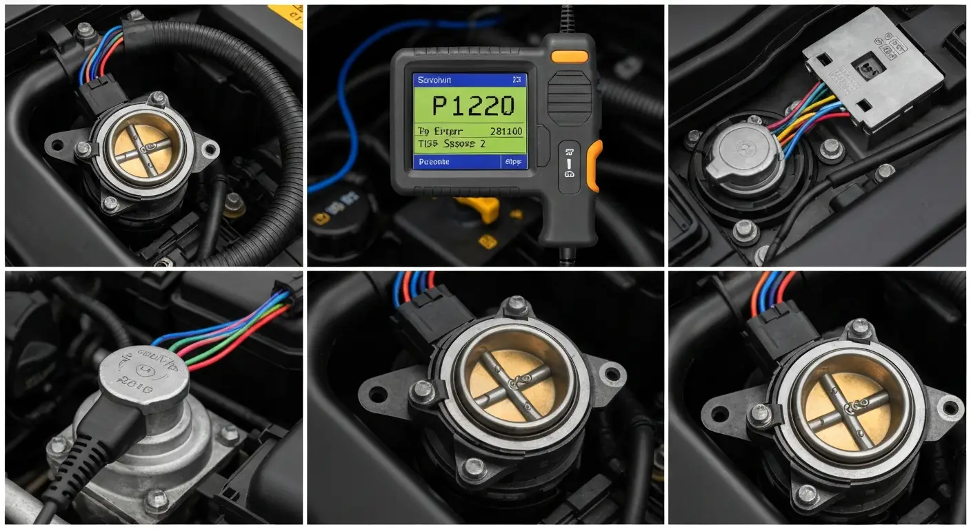 P1220 - Senzor položaja leptira gasa 2 (TP) ukazuje na problem u električnom kolu senzora 2 koji meri položaj leptira gasa.