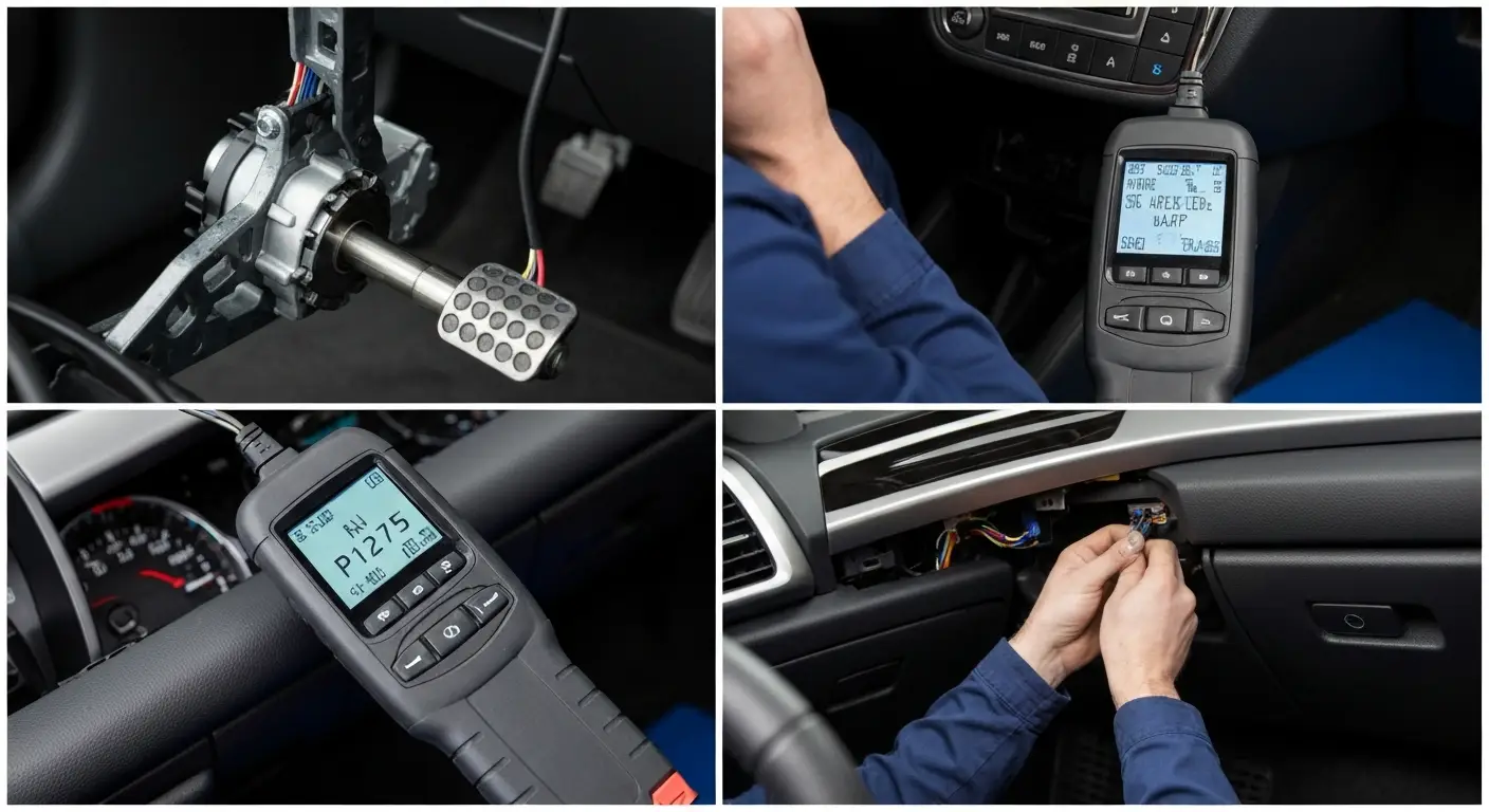 P1275 označava problem u kolu senzora položaja papučice gasa (APP) 1, što može dovesti do lošeg odziva na pritisak papučice u automobilu.