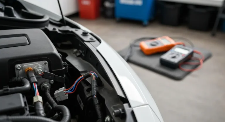 Automobilska elektronska tabla sa signalizacijom greške P1320, prikaz IC 4X referentnog kola sa povremenim prekidom u radu.