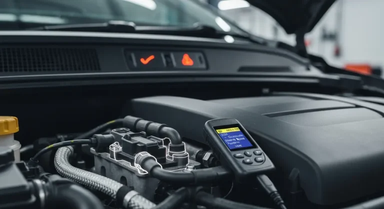 Elektronski sistem paljenja automobila, prikazan kvar na liniji P1321, dijagnostički alat povezan za identifikaciju problema u motoru.
